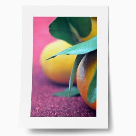 Πόστερ CITRUS ON PURPLE - Botanical - Λουλούδια Sticky 1