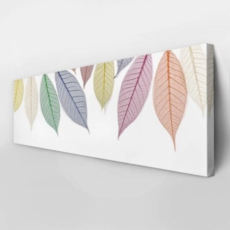 Πίνακας σε καμβά Πανοραμικός COLORFUL LEAVES - Botanical - Φυτα Sticky 3