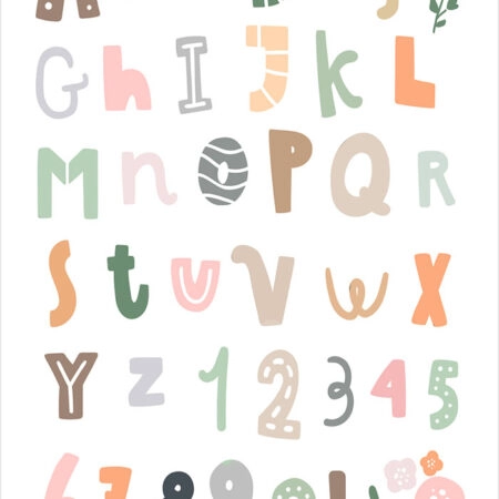 Πόστερ CUTE ALPHABET - Παιδικά Sticky 2