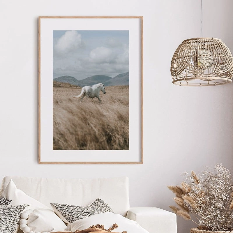 Πόστερ HORSE ON FIELD