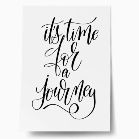 Πόστερ ITS TIME FOR A JOURNEY - Φρασεις - Κείμενο Sticky 1
