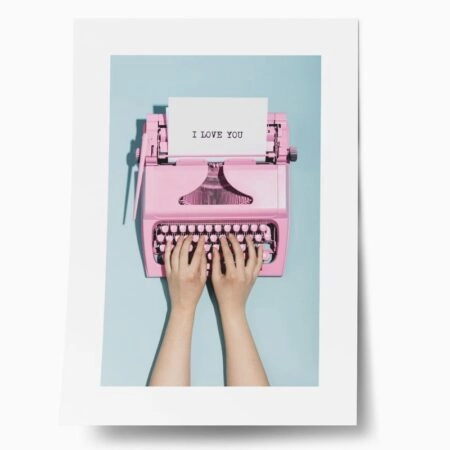 Πόστερ LOVE TYPEWRITER - Φρασεις - Κείμενο Sticky 1