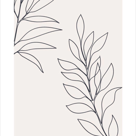 Πόστερ MINIMAL ABSTRACT BRANCHES - Lineart Sticky 2