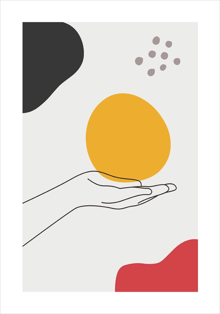 Πόστερ MINIMAL LINE ART HANDS