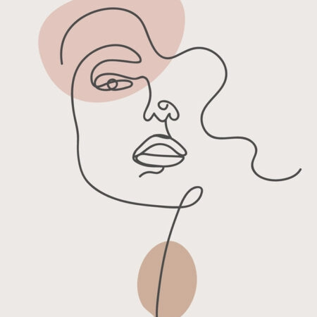 Πόστερ MINIMAL LINE PORTRAIT - Abstract - Αφηρημένα Sticky 2