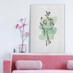 Πόστερ MINIMALISTIC WOMEN FACES WITH FLOWERS 2