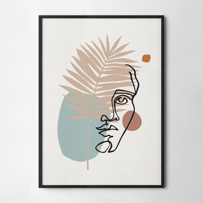 Πόστερ MINIMAL FLORAL FACE