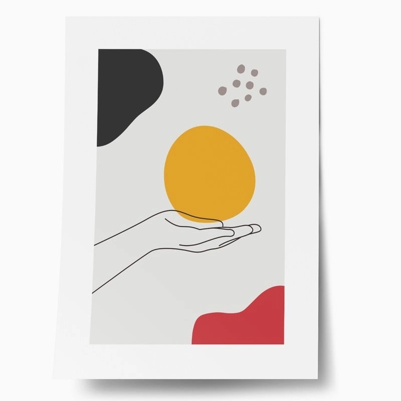 Πόστερ MINIMAL LINE ART HANDS
