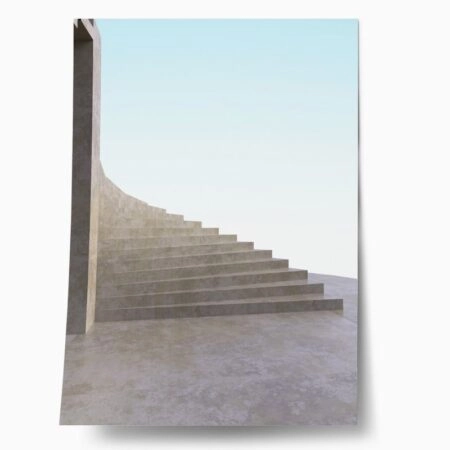 Πόστερ MINIMAL MODERN STAIRCASE - Abstract - Αφηρημένα Sticky 1