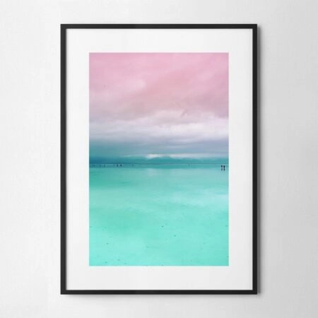 Πόστερ MINIMAL PINK AND CYAN