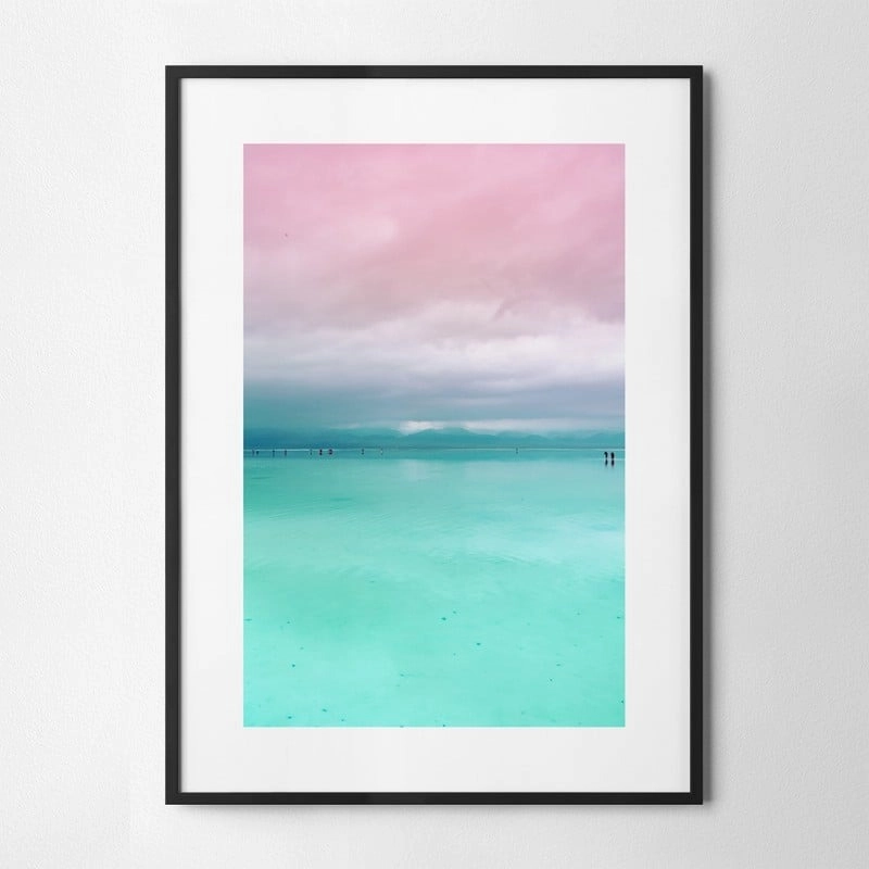Πόστερ MINIMAL PINK AND CYAN