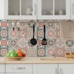 Αυτοκόλλητα Πλακάκια ORANGE AND MINT CLASSIC SET 8 τμχ