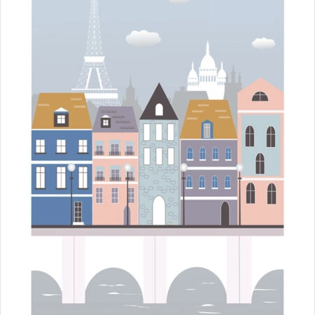 Πόστερ PARIS ILLUSTRATION - Πολεις - Χαρτες Sticky 2