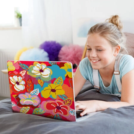 Αυτοκόλλητο Laptop POP FLOWERS - Laptops Sticky 1