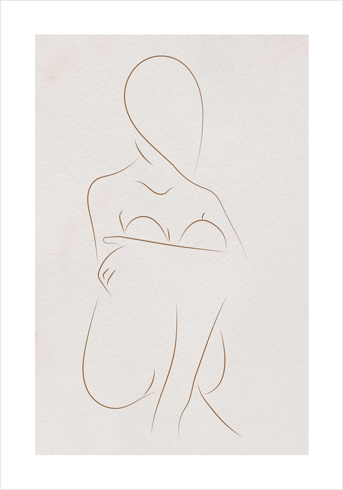 Πόστερ SIMPLE WOMAN LINE ART