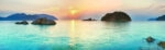 Πίνακας Πανοραμικός TURQUOISE SUNSET