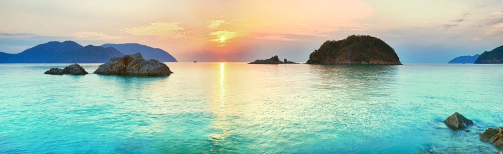 Πίνακας Πανοραμικός TURQUOISE SUNSET