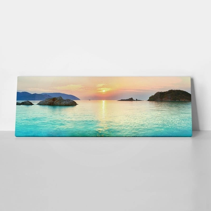 Πίνακας Πανοραμικός TURQUOISE SUNSET
