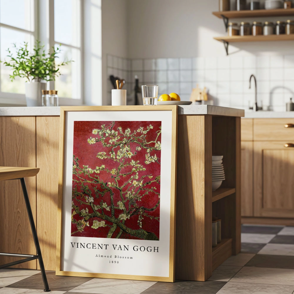 Πόστερ VAN GOGH - ALMOND BLOSSOM RED
