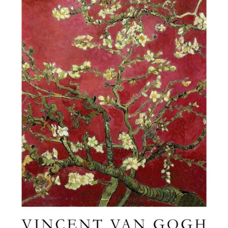 Πόστερ VAN GOGH - ALMOND BLOSSOM RED - Διασημοι Ζωγραφοι Sticky 3