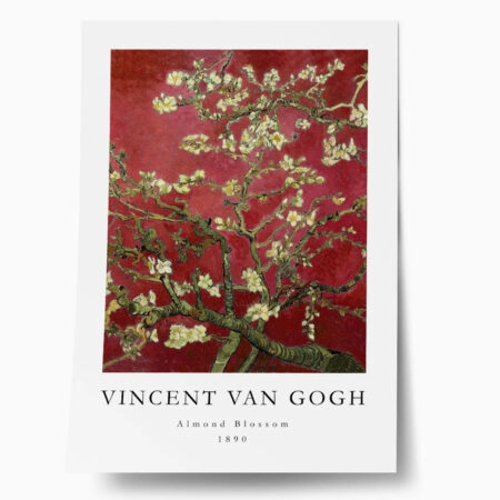 Πόστερ VAN GOGH - ALMOND BLOSSOM RED - Διασημοι Ζωγραφοι Sticky 1