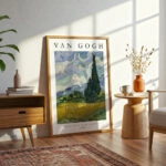 Πόστερ VAN GOGH - WHEAT FIELD WITH CYPRESS TREES