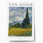 Πόστερ VAN GOGH - WHEAT FIELD WITH CYPRESS TREES