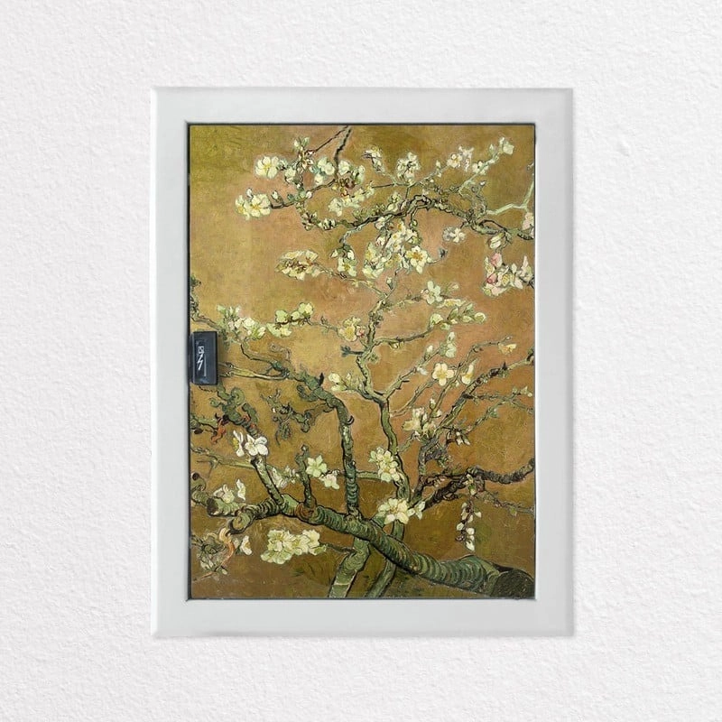 Aυτοκόλλητο ηλεκτρολογικού πίνακα VAN GOGH - ALMOND BLOSSOM YELLOW