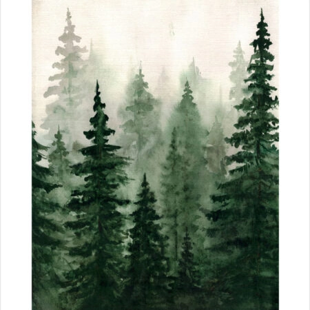 Πόστερ WATERCOLOR FOREST - Τοπια - Φυση Sticky 2