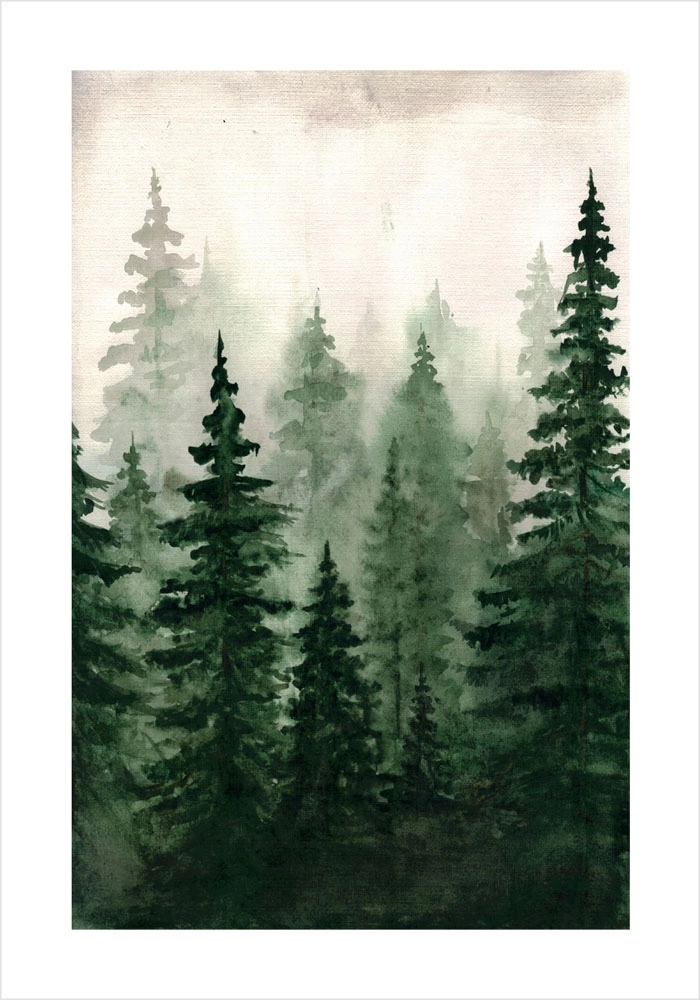 Πόστερ WATERCOLOR FOREST