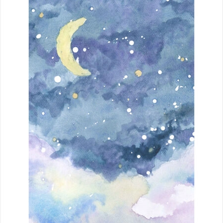Πόστερ WATERCOLOR NIGHT SKY - Παιδικά Sticky 2