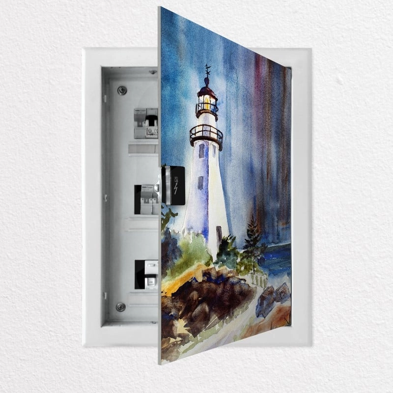 Aυτοκόλλητο ηλεκτρολογικο WATERCOLOUR LIGHTHOUSE
