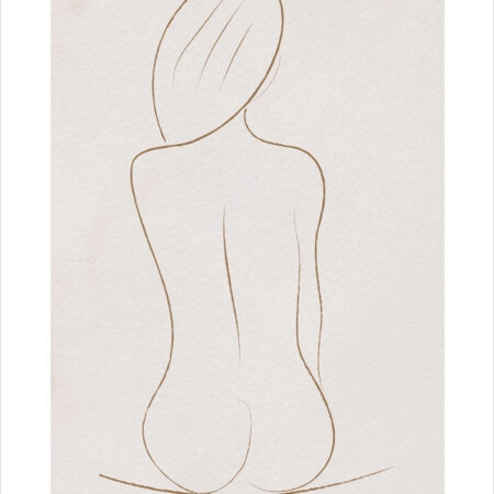 Πόστερ WOMAN LINE DRAWING - Lineart Sticky 2