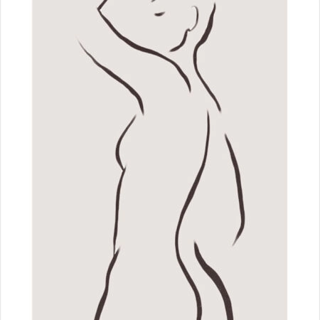Πόστερ WOMAN LINES MINIMALISM - Lineart Sticky 2