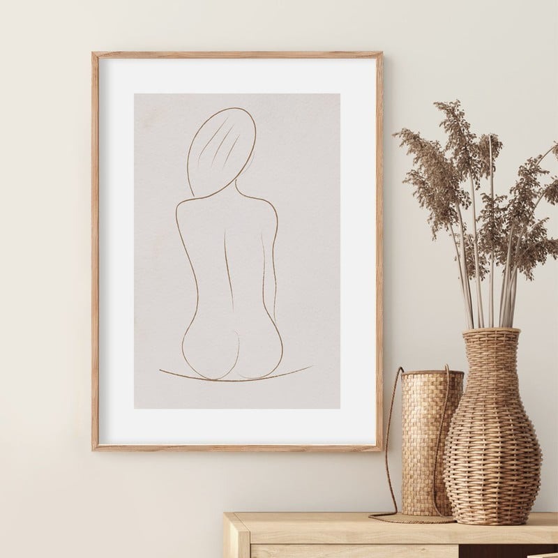 Πόστερ WOMAN LINE DRAWING