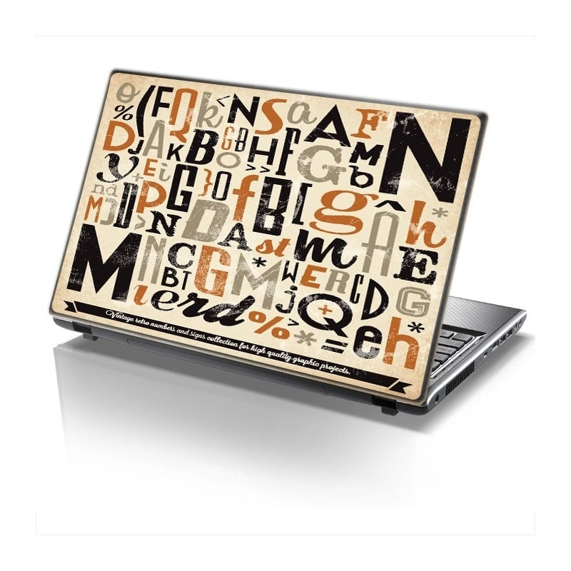 Αυτοκόλλητο Laptop TYPOGRAPHY