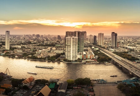 Πίνακας Πανοραμικός BANGKOK RIVER - Πολεις και Αρχιτεκτονικη Sticky 5