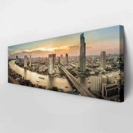 Πίνακας Πανοραμικός BANGKOK RIVER - Πολεις και Αρχιτεκτονικη Sticky 3