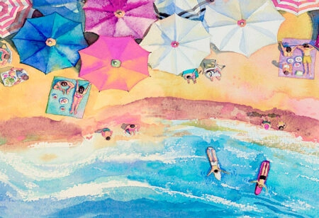 Πίνακας Πανοραμικός BEACH PAINTING - Παραλιες Sticky 5