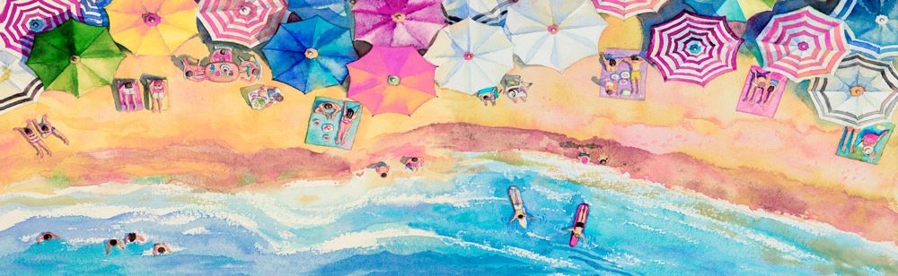 Πίνακας Πανοραμικός BEACH PAINTING
