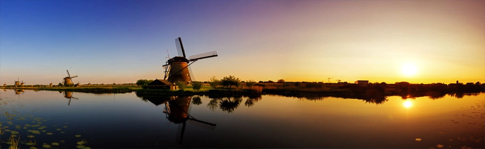 Πίνακας Πανοραμικός BEAUTIFUL WINDMILL