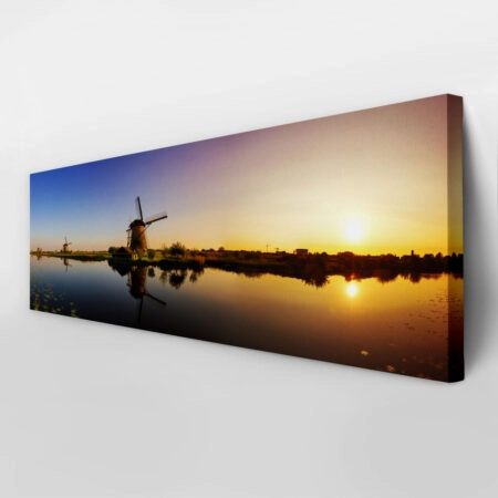 Πίνακας Πανοραμικός BEAUTIFUL WINDMILL - Λιμνες - Ποταμια Sticky 3