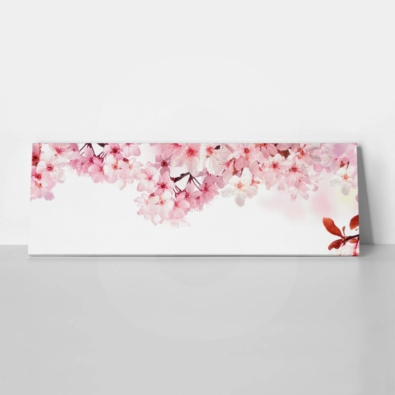 Πίνακας Πανοραμικός σε καμβά DREAMY CHERRY BLOSSOMS