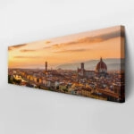 Πίνακας σε καμβά Πανοραμικός FLORENCE CITY