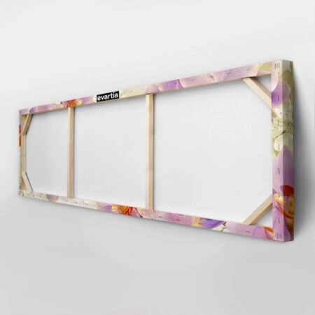 Πίνακας Πανοραμικός σε καμβά FLOWERING ORCHIDS AND CHERRIES - Ορχιδεες Sticky 4
