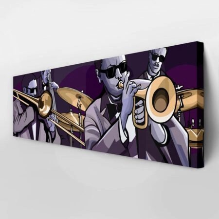 Πίνακας Πανοραμικός JAZZ PLAYERS - Μουσικη Sticky 2