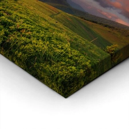Πίνακας Πανοραμικός σε καμβά ROSZUTEK PEAK IN SUNSET - Βουνα Sticky 2