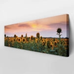 Πίνακας Πανοραμικός SUNFLOWERS SUNSET