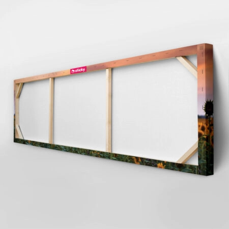 Πίνακας Πανοραμικός SUNFLOWERS SUNSET - Ηλιανθοι Sticky 4