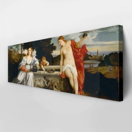 Πίνακας Πανοραμικός TITIAN SACRED AND PROFANE LOVE - Tiziano Vecelli Sticky 3